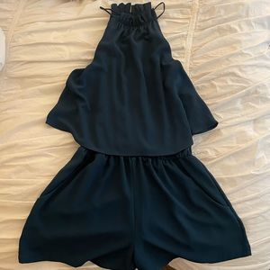 NWOT Vici Pocketed Teal Romper